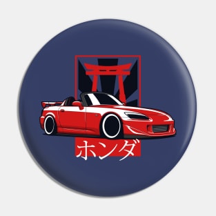 Red S2000 Convertible Pin