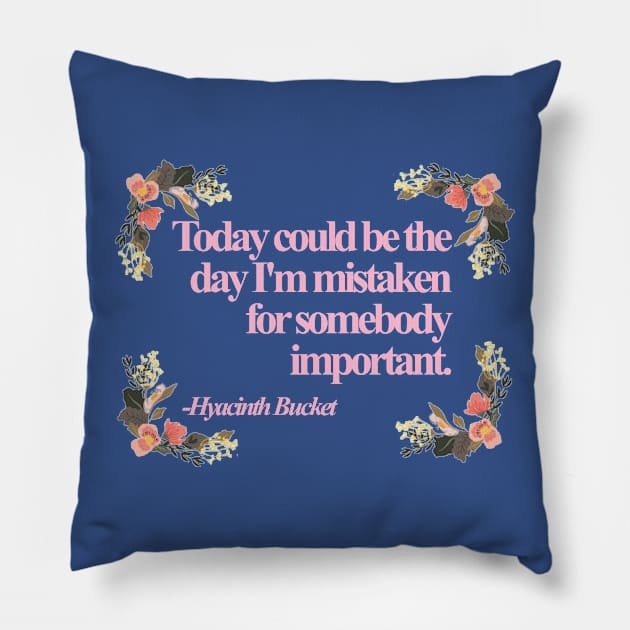 Hyacinth Quotes Pillow by jeremiahm08