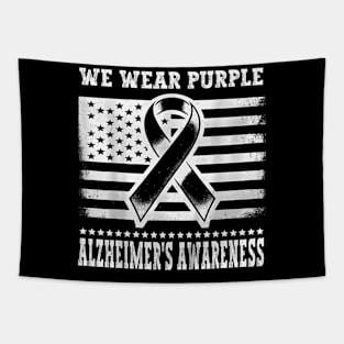 We Wear Purple for Alzheimer's Awareness Month Tapestry