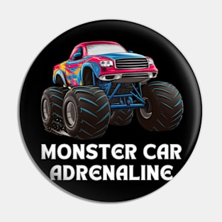 Monster Car Adrenaline Pin