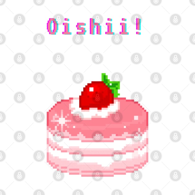 Kawaii Pixel Oishii Dream Dessert ( strawberry pancakee) by OMC Designs