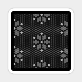 Black Hexy Tiles Magnet