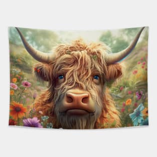 Highland Cow Tapestry