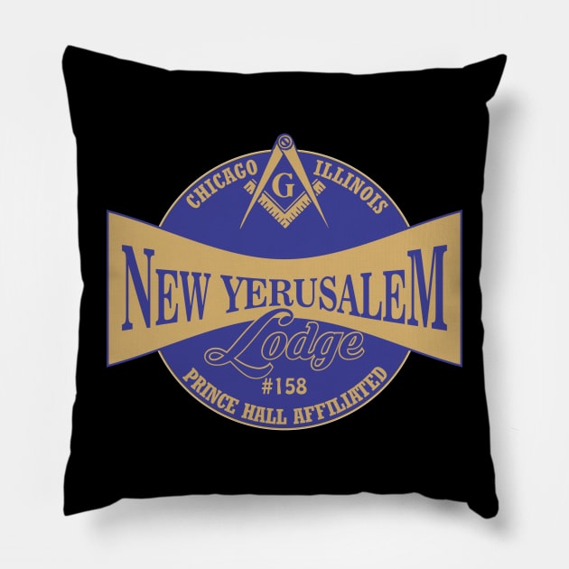 New Yerusalem Lodge #158, PHA Pillow by Brova1986