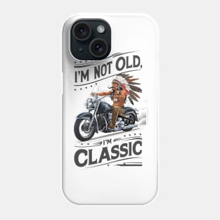 Timeless Rider: Vintage Motorcycle Tee Phone Case