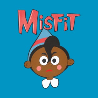 Misfit Elf 2 Blue and Red T-Shirt