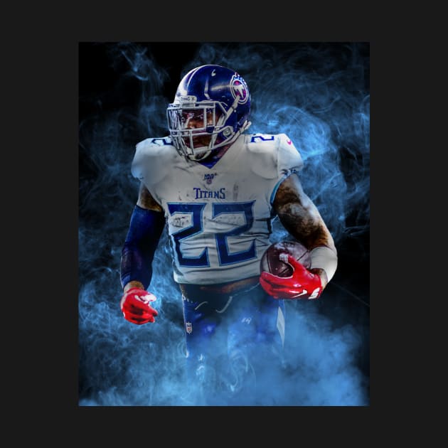 Derrick Henry Tennessee Sports Art by JRoseGraphics