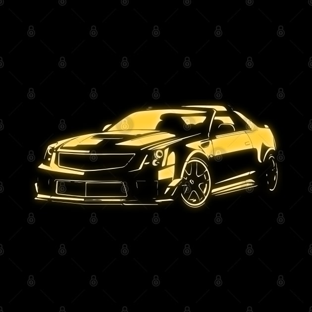 Cadillac XLR-V Leverages Glowing Silhouette by Moulezitouna