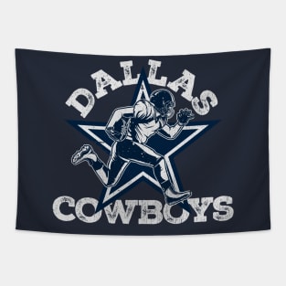 Dallas Cowboys Player and Helmet Tapestry