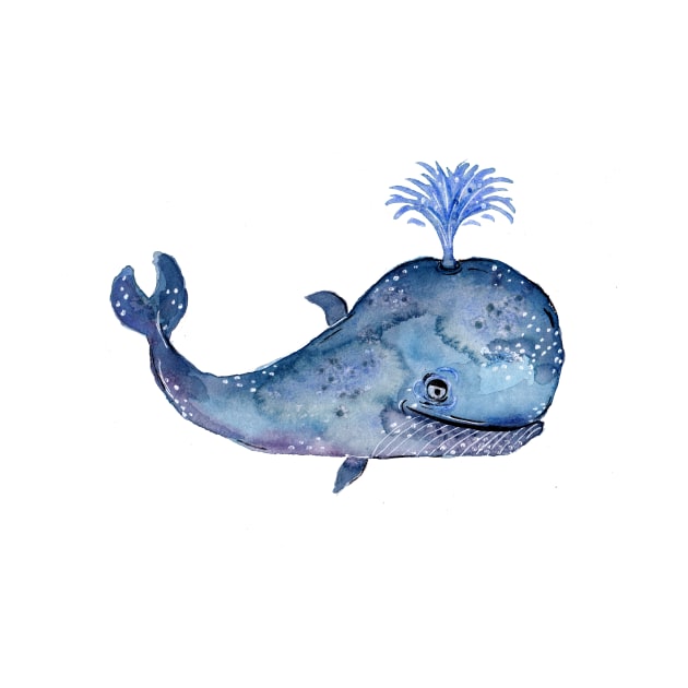 Friendly Blue Whale by ZeichenbloQ