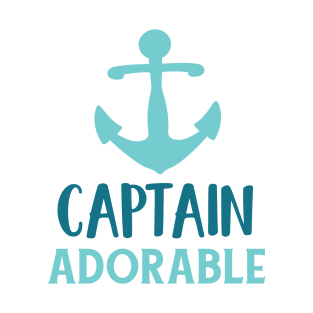 Captain Adorable, Boat Anchor, Sailor, Sailing T-Shirt