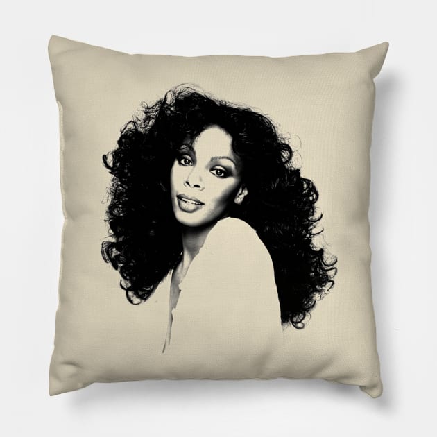 Donna Summer // Drawing Style Design Pillow by Shirleyy Shop Arts