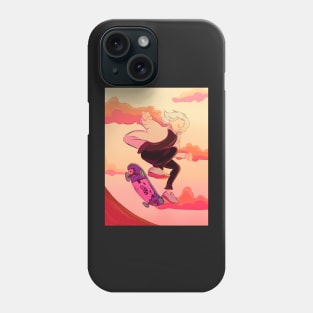 Langa Skateboarding in the sunset Phone Case