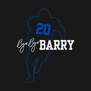 Bye Bye Barry -  Silhouette Outline blue T-Shirt