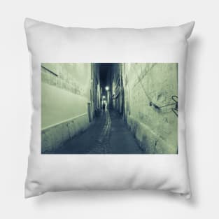 Urban night scene Montpellier France urban & architectural Pillow