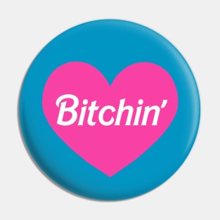 Bitchin' Barbie Heart Pin