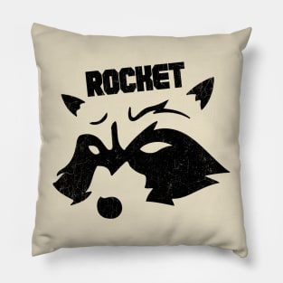 Rocket Raccoon Decal Art Pillow