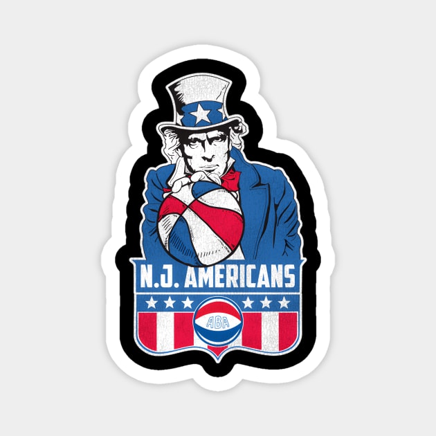 New Jersey Americans Basketball Magnet by HypeRamen