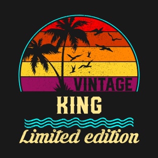 Vintage King Limited Edition, Surname, Name, Second Name T-Shirt