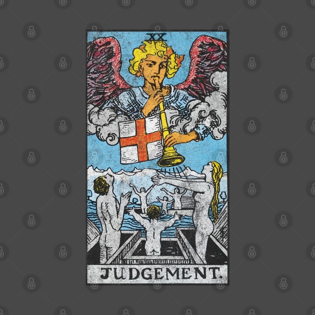 The judgement tarot card (distressed) by Nate's World of Tees