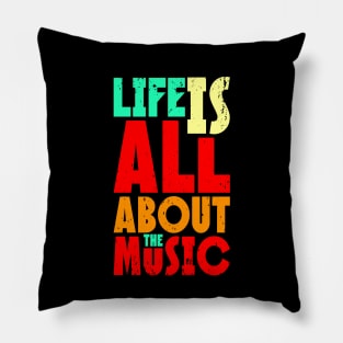 Music is Full of Music Pillow