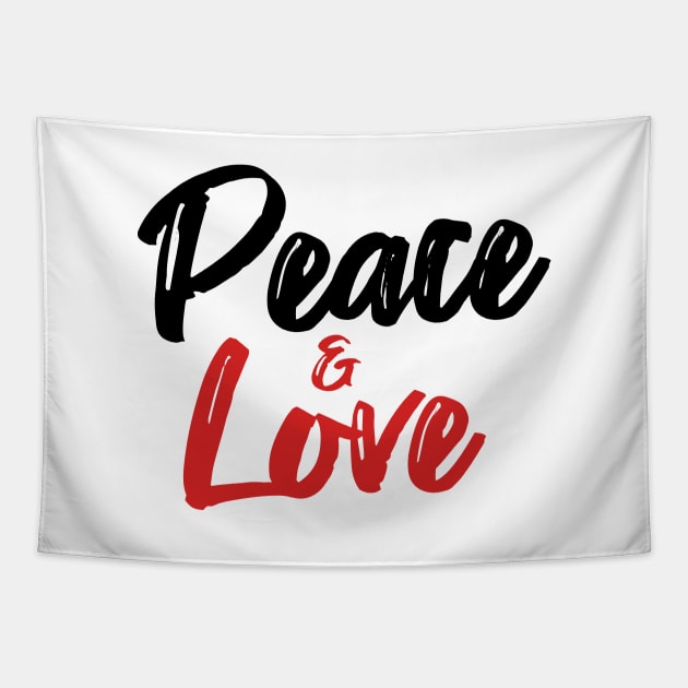 Peace and Love Tapestry by themadesigns