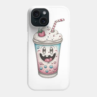 Cartoon cream drink Phone Case