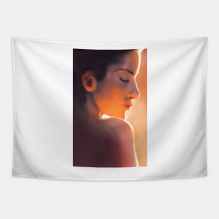 Painting - Female Profile Tapestry