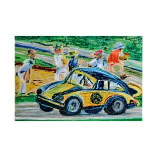 Vintage Porsche in Oil Pastels T-Shirt