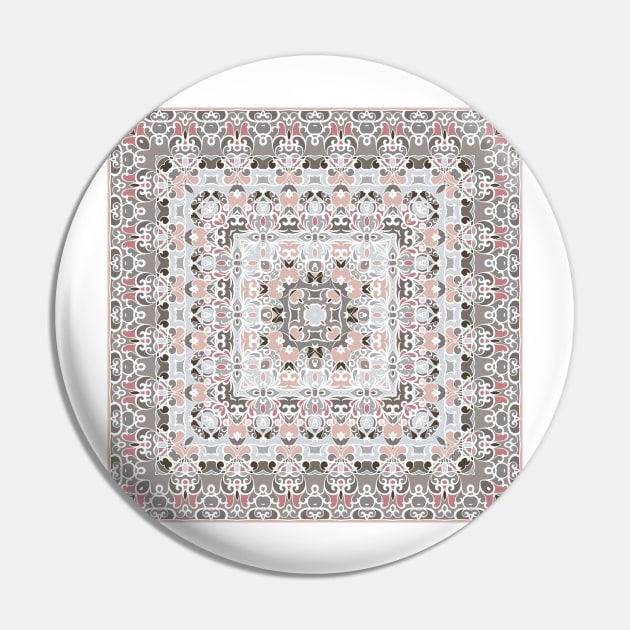 Arabic ornate square pattern Pin by IrinaGuArt