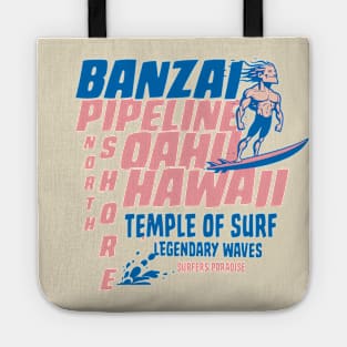 Banzai Pipeline Oahu, Hawaii Surfing Tote