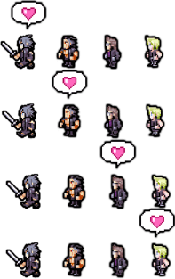 Pixel Final Fantasy XV LOVE Magnet