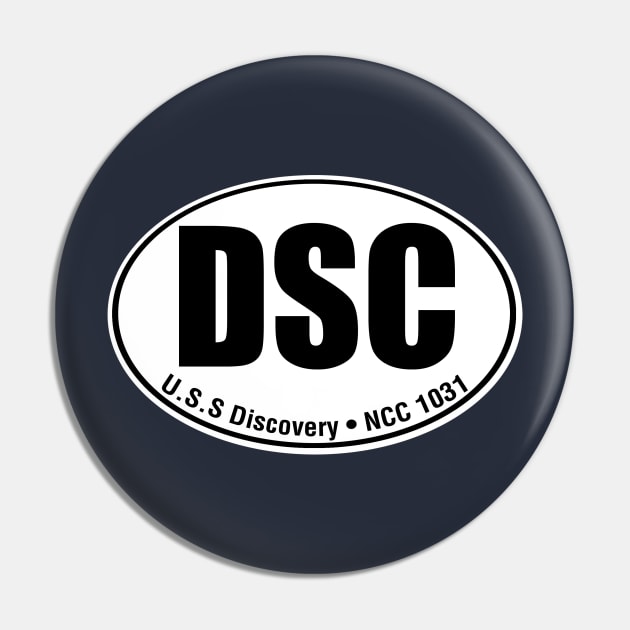 Discovery Travel Sticker Pin by PopCultureShirts