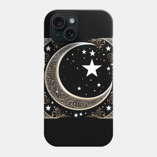 Holy Islamic moon and stars Phone Case