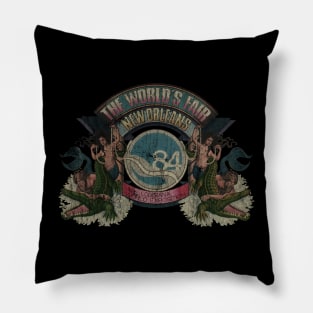 VINTAGE - 1984 World's Fair Retro Pillow