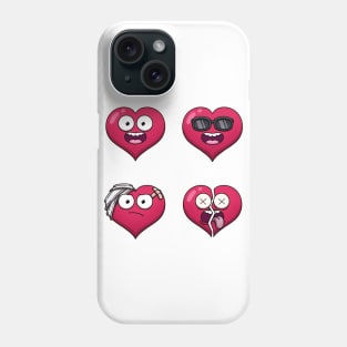 Funny Hearts Phone Case