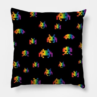 Space love invaders Pillow