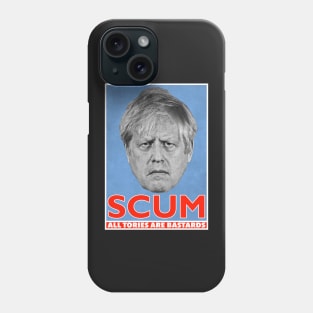 Boris Johnson Tory Scum Phone Case