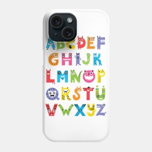 Alphabet Monsters Phone Case