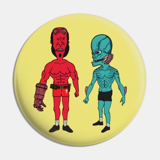 Beav Sapien & HellButt Pin