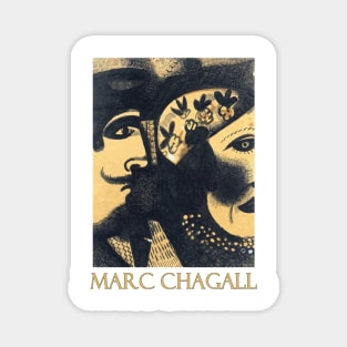 Two Heads (1918) by Marc Chagall Magnet