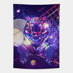 Cosmic purple Tiger Tapestry