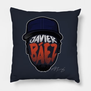 Javier Baez Detroit Player Silhouette Pillow