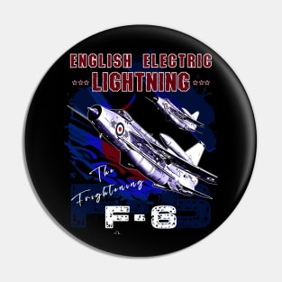 English Electric Lightning F-6 British Vintage Fighter Jet Pin