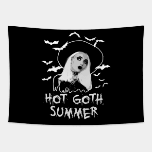 Hot Goth Summer - Horror Girl Tapestry