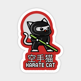 Karate Cat Magnet