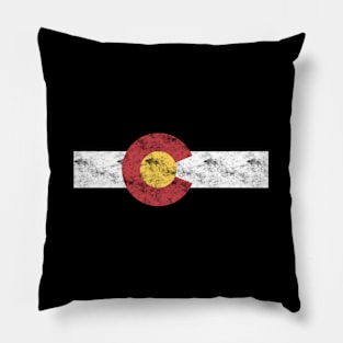 Colorado State Flag Patriotic Day Pillow