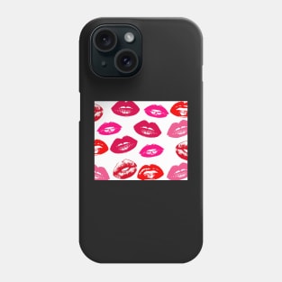 Lipstick Print Phone Case