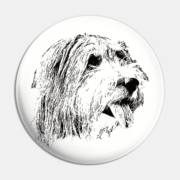 Bearded Collie gift for Collie Owners Pin by DoggyStyles