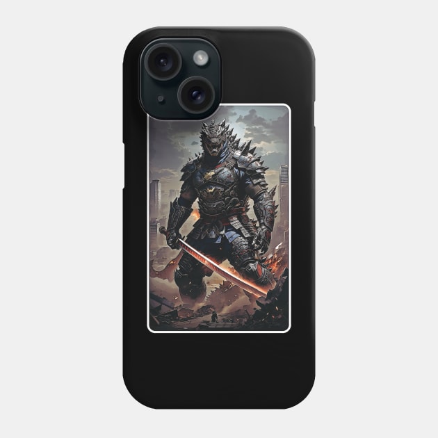 samurai gojira Phone Case by clownescape